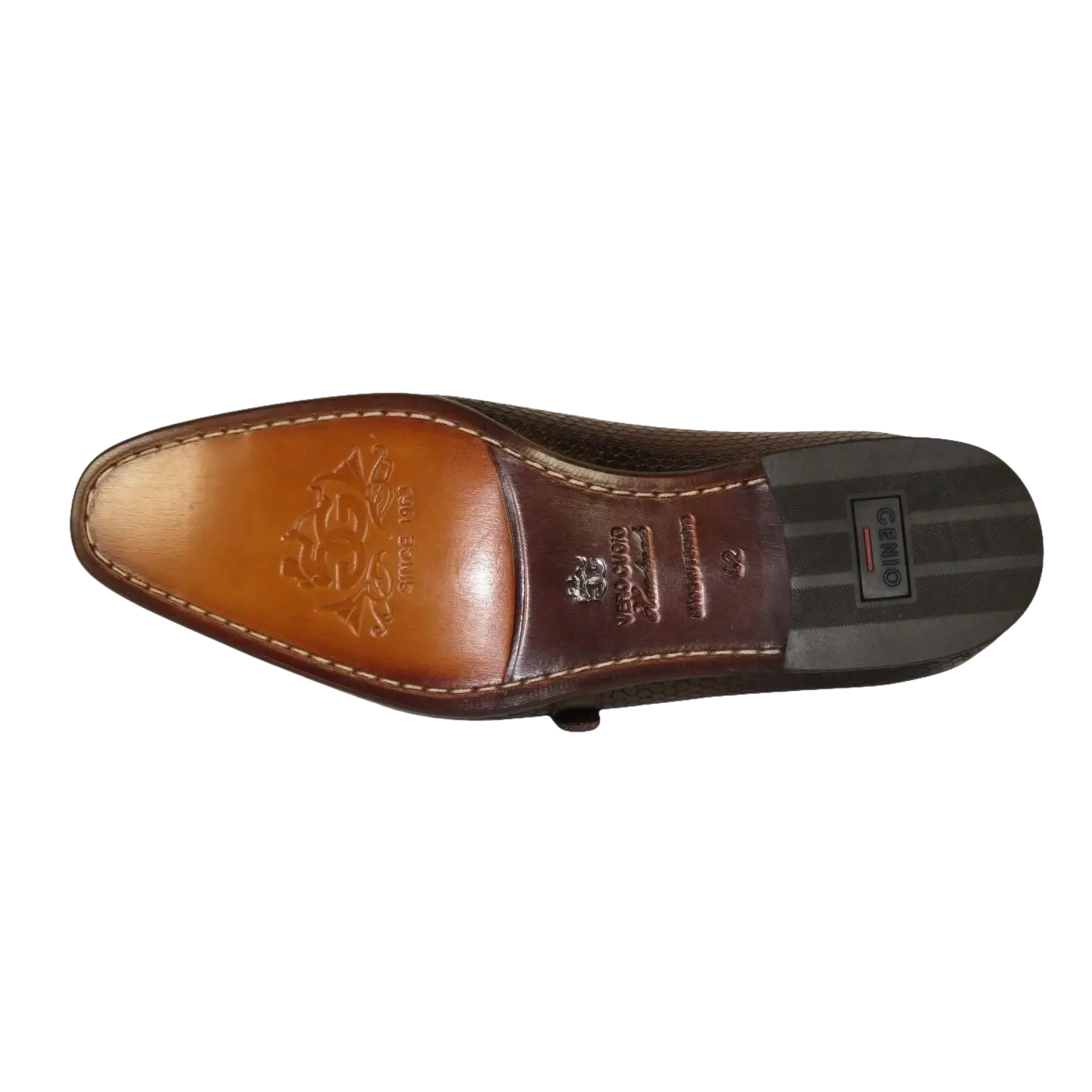 Men's GENIO Genuine Leather Upper And Sole Dress Shoes Turkey 120193506 Brown