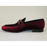 Men's GENIO Velvet Upper Leather Red Sole Shoes Turkey 120194637 Burgundy