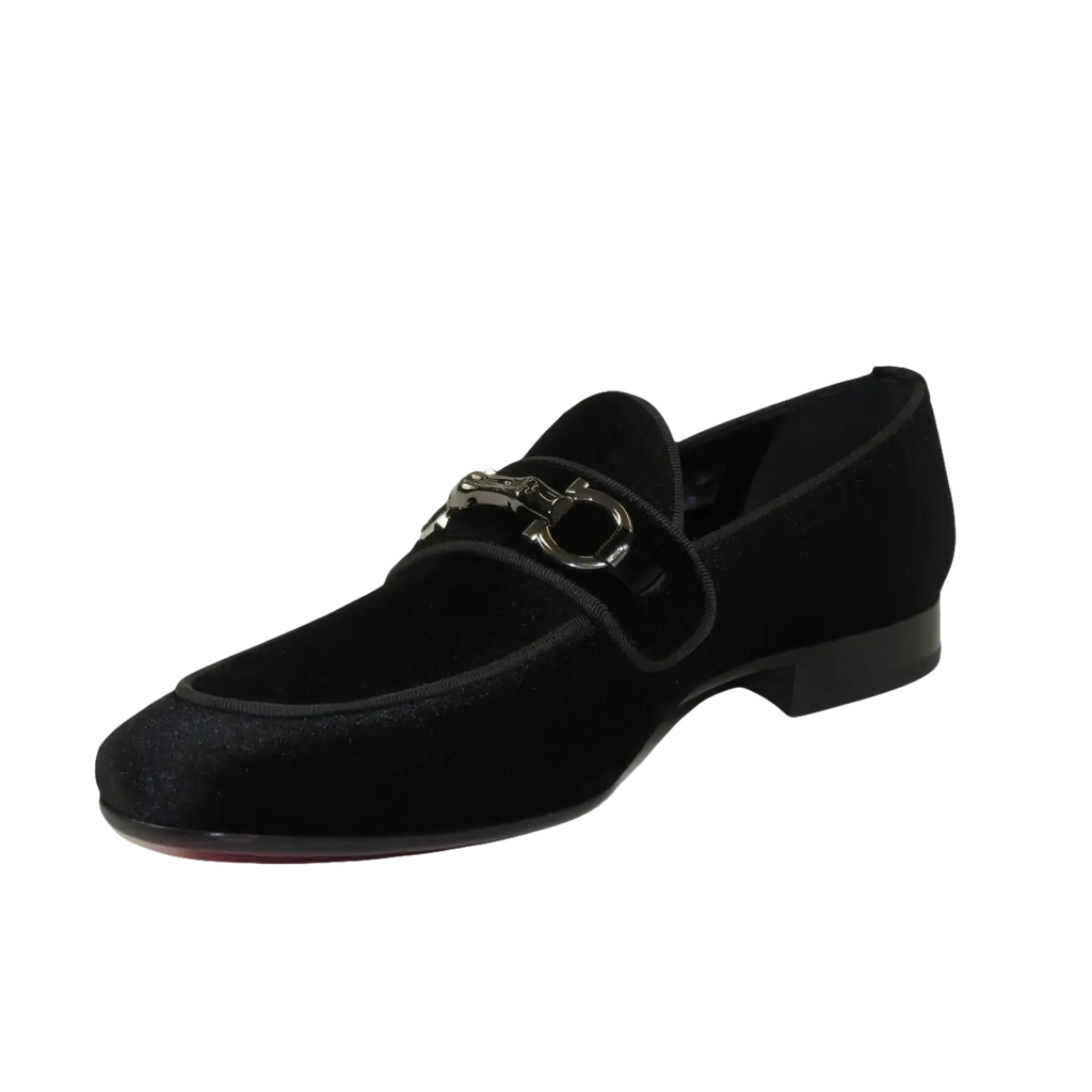 Men's GENIO Velvet Upper Leather Red Sole Shoes Turkey 120194637 Black