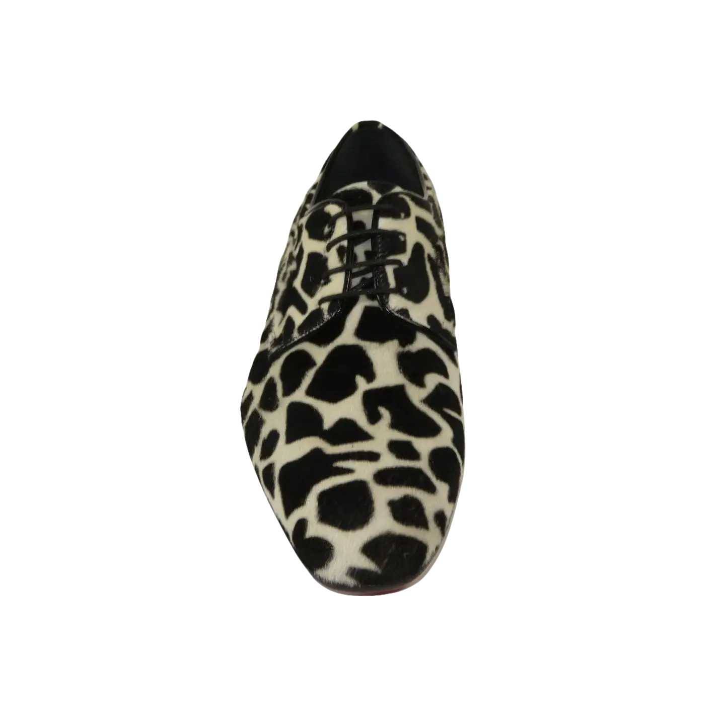 Men's GENIO Leopard Red Leather Sole Shoes Turkey 120195268 Black White