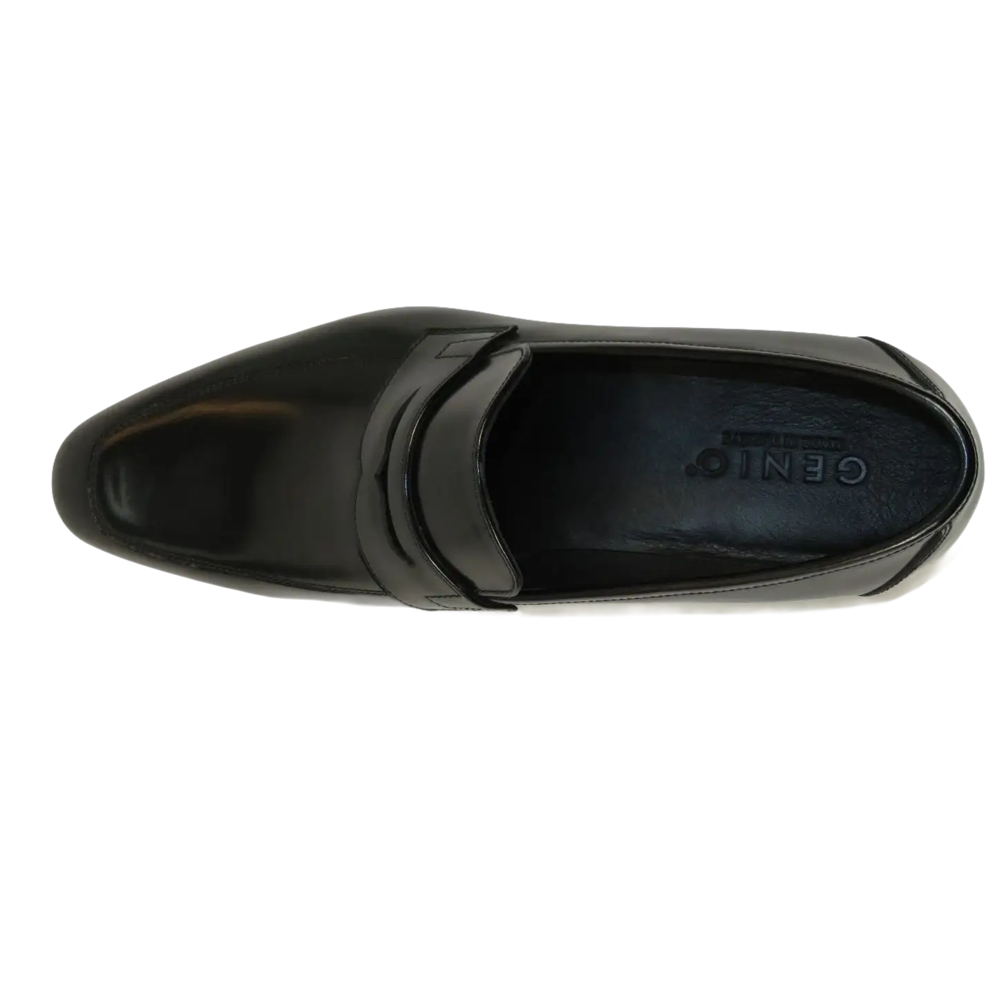 Men's GENIO Genuine Leather Upper And Sole Dress Shoes Turkey 120195546 Black