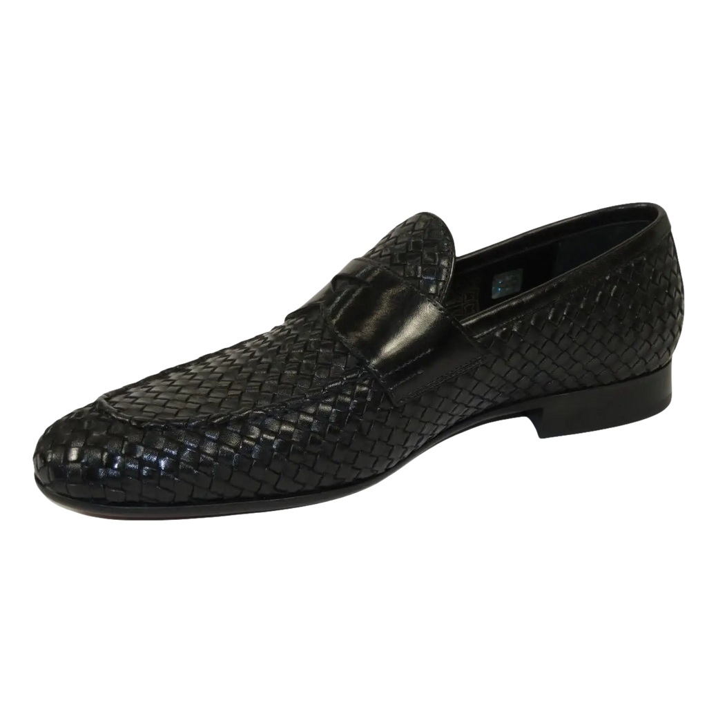 Men's GENIO Genuine Braided Leather Upper And Sole Shoes Turkey 120196067 Black