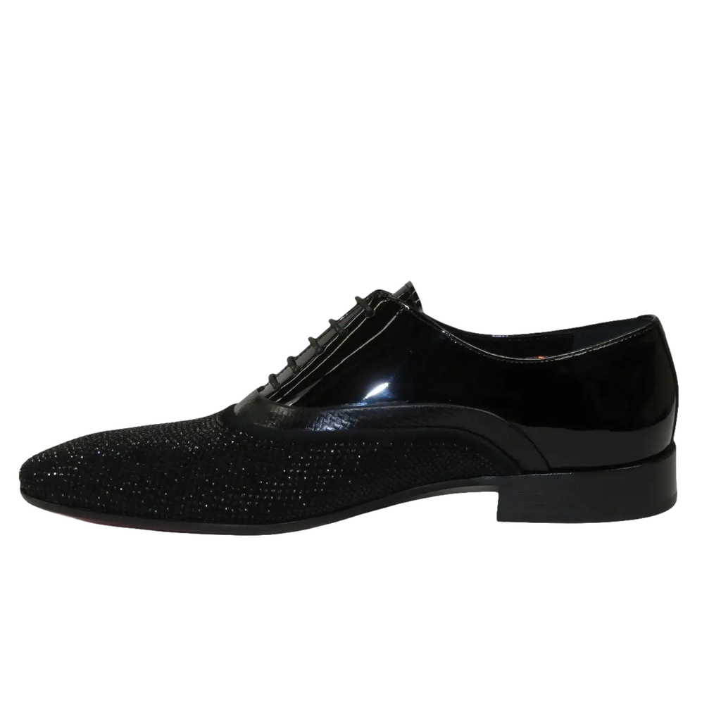 Men's GENIO Suede Red Leather Sole Shoes Turkey 120196517 Black Stones