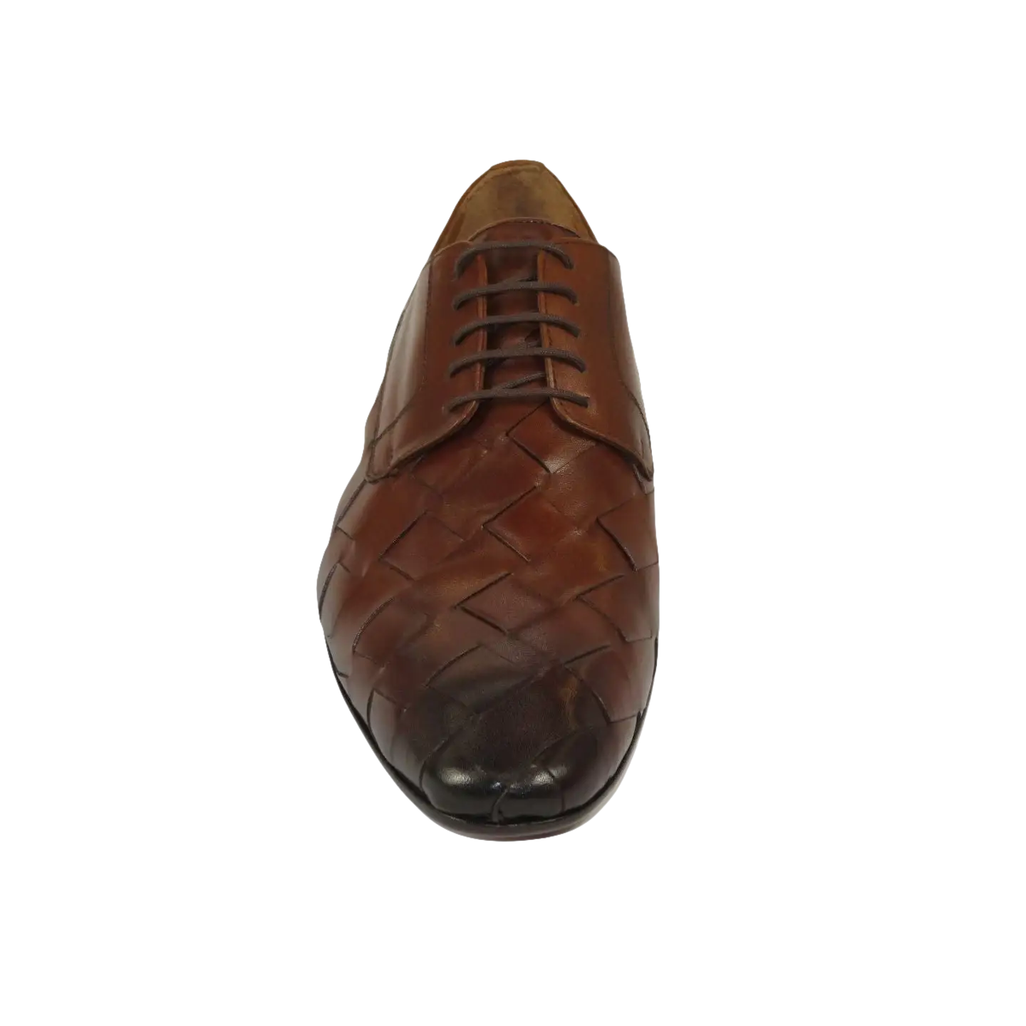 Men's GENIO Genuine Braided Leather Upper And Sole Shoes Turkey 120197862 Cognac