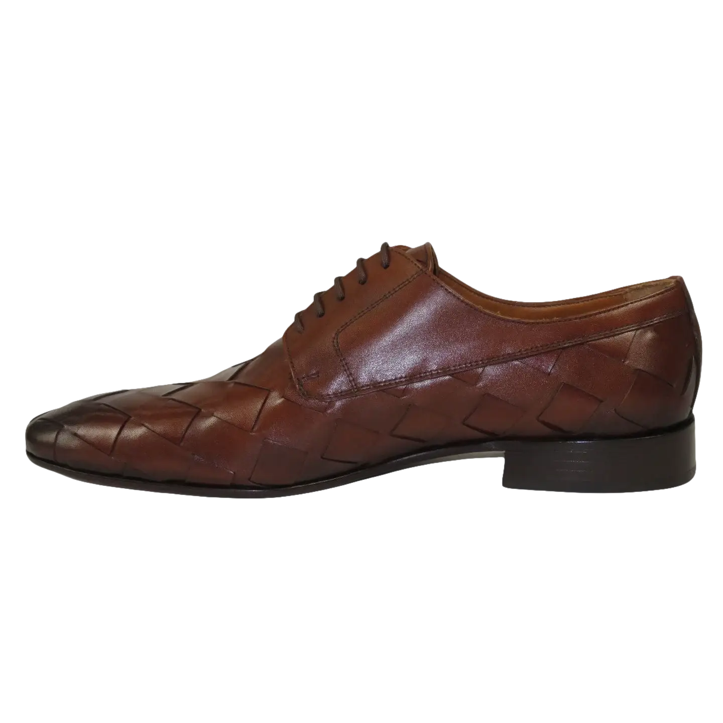 Men's GENIO Genuine Braided Leather Upper And Sole Shoes Turkey 120197862 Cognac