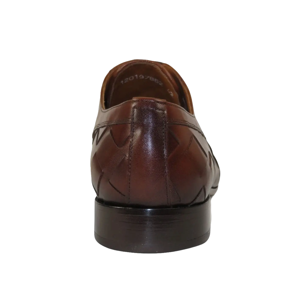 Men's GENIO Genuine Braided Leather Upper And Sole Shoes Turkey 120197862 Cognac