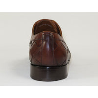 Men's GENIO Genuine Braided Leather Upper And Sole Shoes Turkey 120197862 Cognac