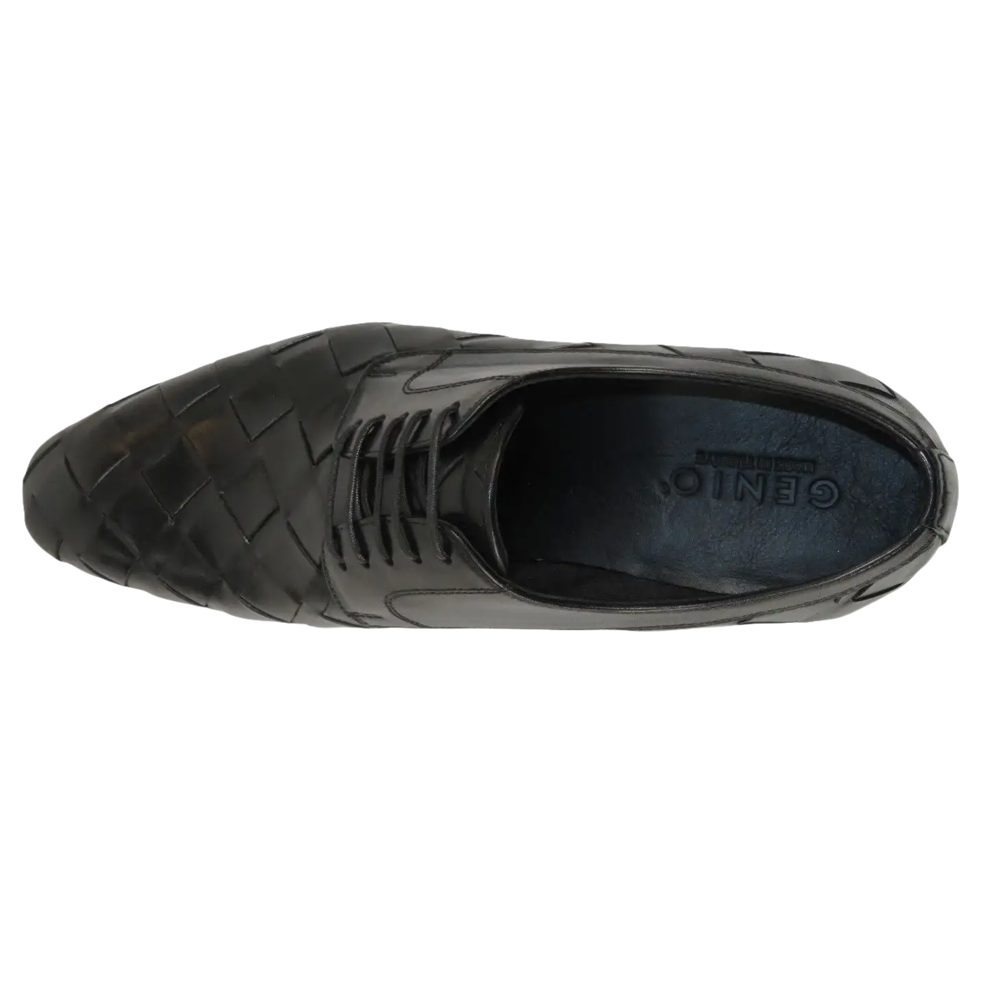 Men's GENIO Genuine Braided Leather Upper And Sole Shoes Turkey 120197862 Black