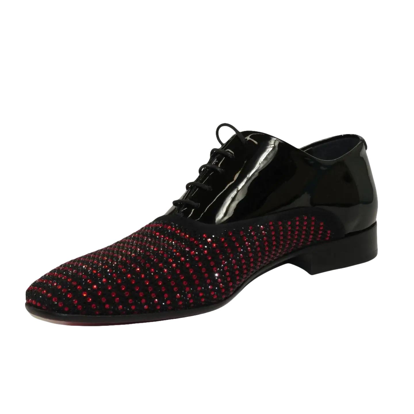 Men's GENIO Patent Leather, Red Sole Shoes Turkey 120198641 Black Red Stones