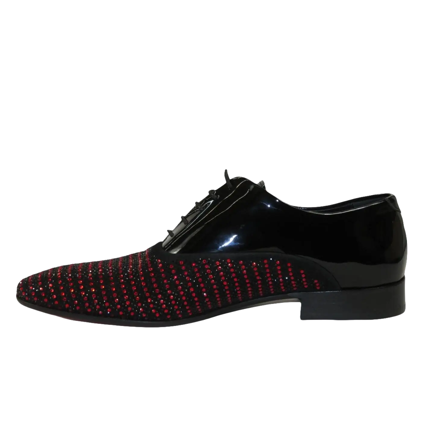 Men's GENIO Patent Leather, Red Sole Shoes Turkey 120198641 Black Red Stones