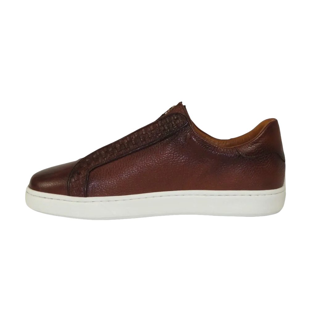 Men's Shoes GENIO Turkey Casual Dress Leather Braided 120198805 Cognac