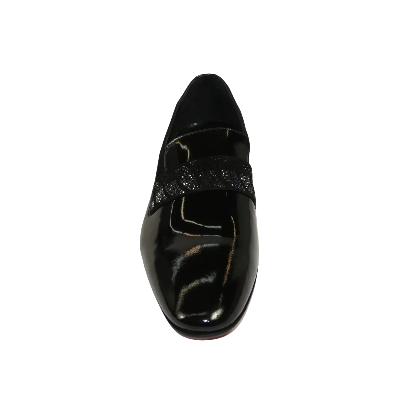 Men's GENIO Patent Leather Red Sole Shoes Formal 120371275 Black Stones