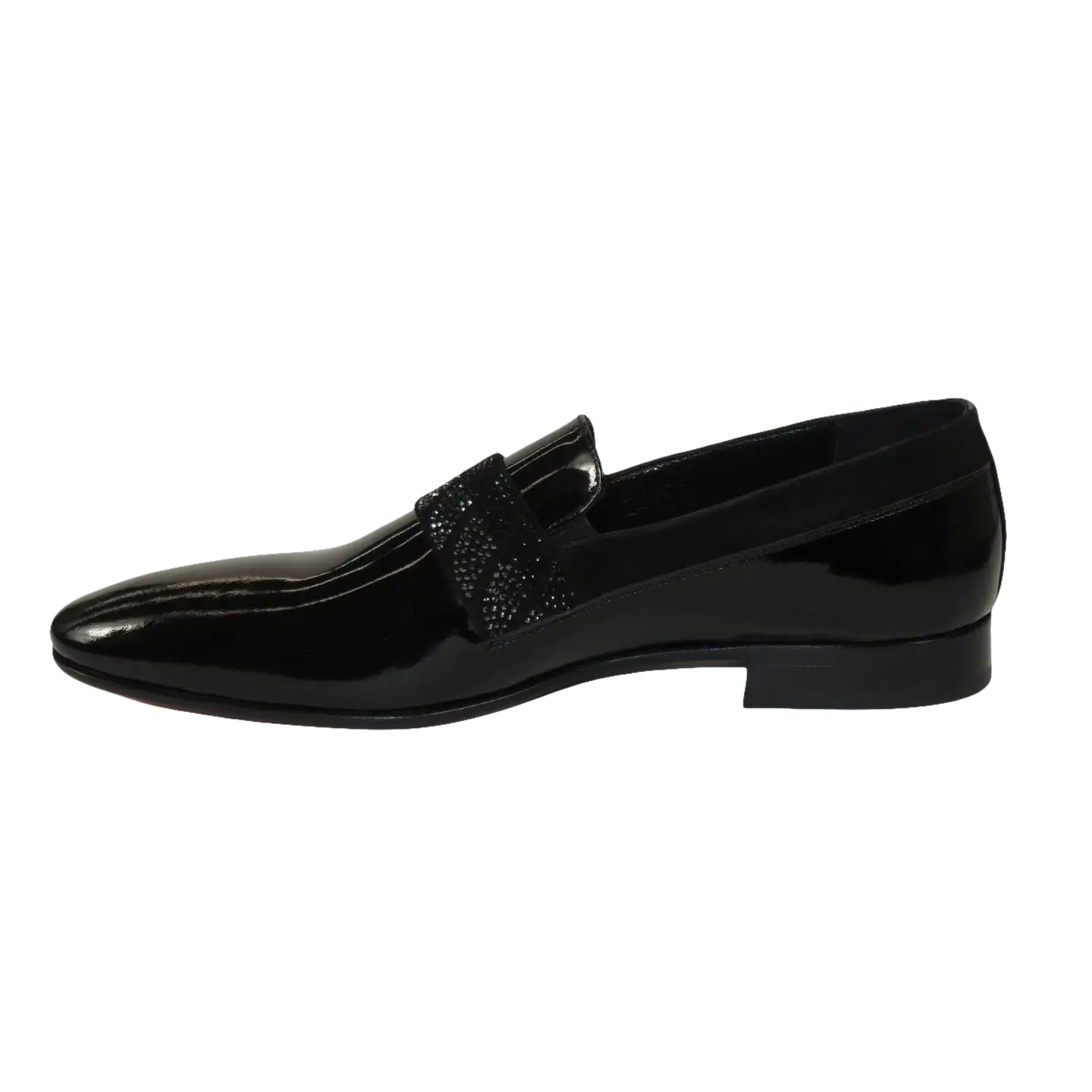 Men's GENIO Patent Leather Red Sole Shoes Formal 120371275 Black Stones