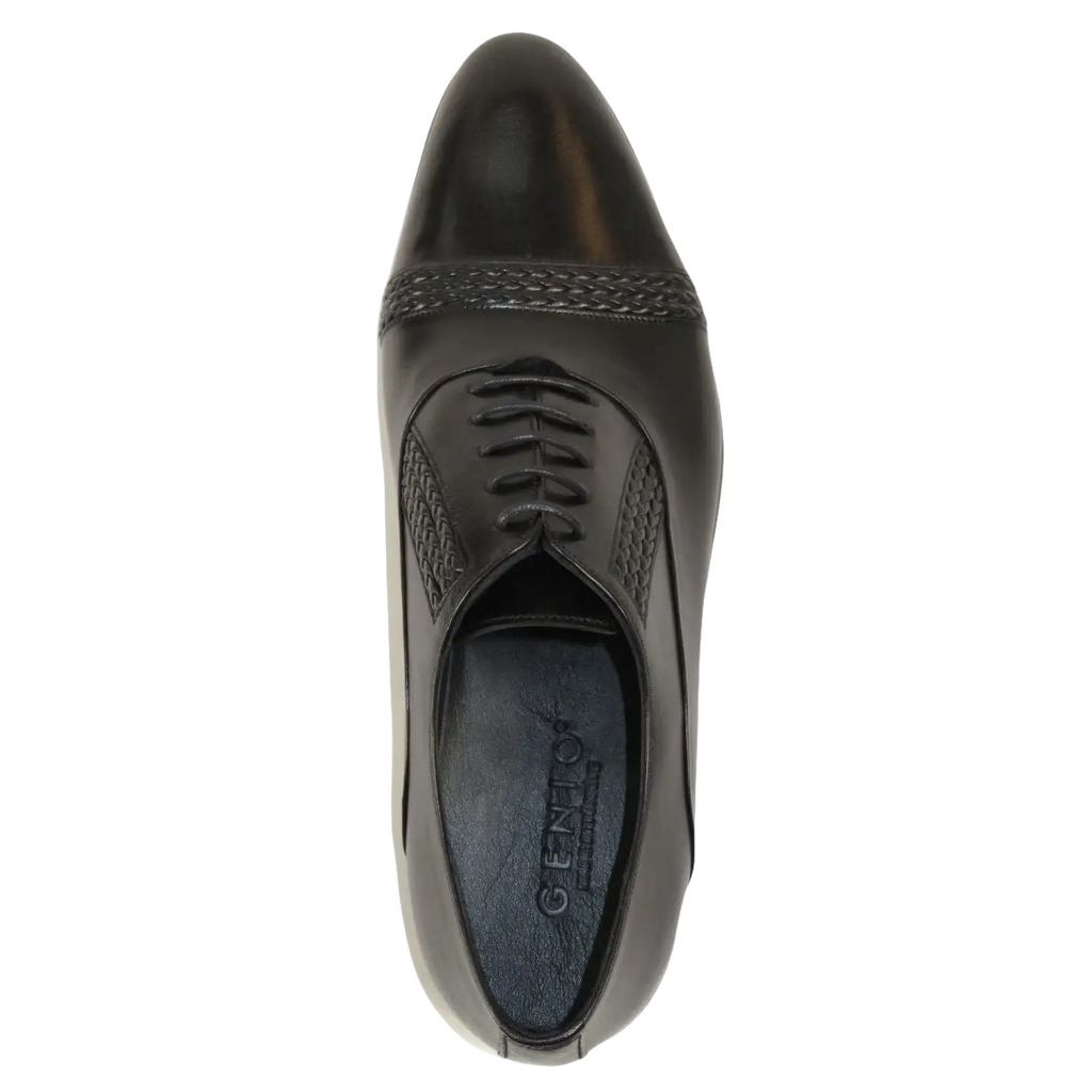 Men's GENIO Genuine Leather Upper And Sole Dress Shoes Turkey 120371331 Black