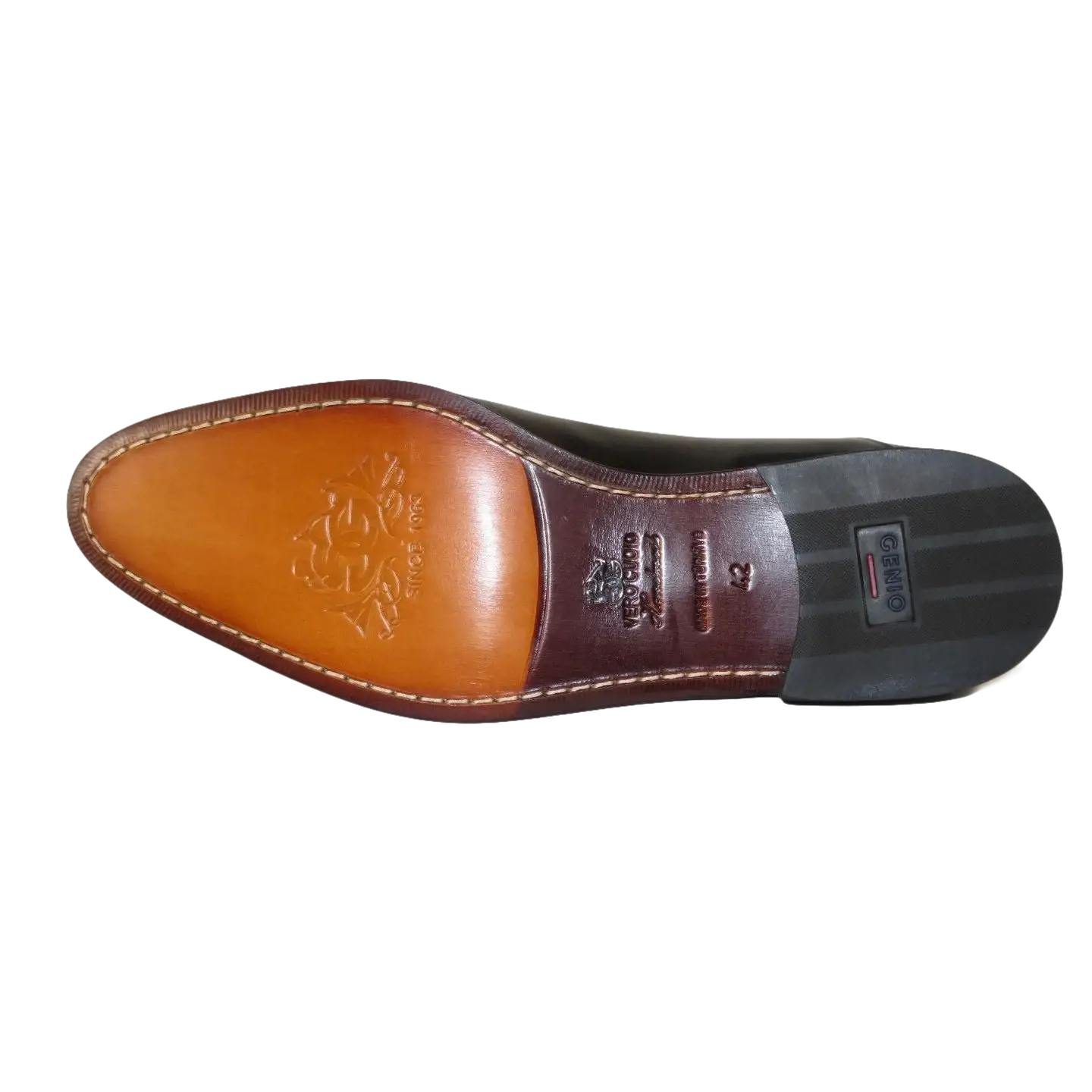 Men's GENIO Genuine Leather Upper And Sole Dress Shoes Turkey 120371331 Black