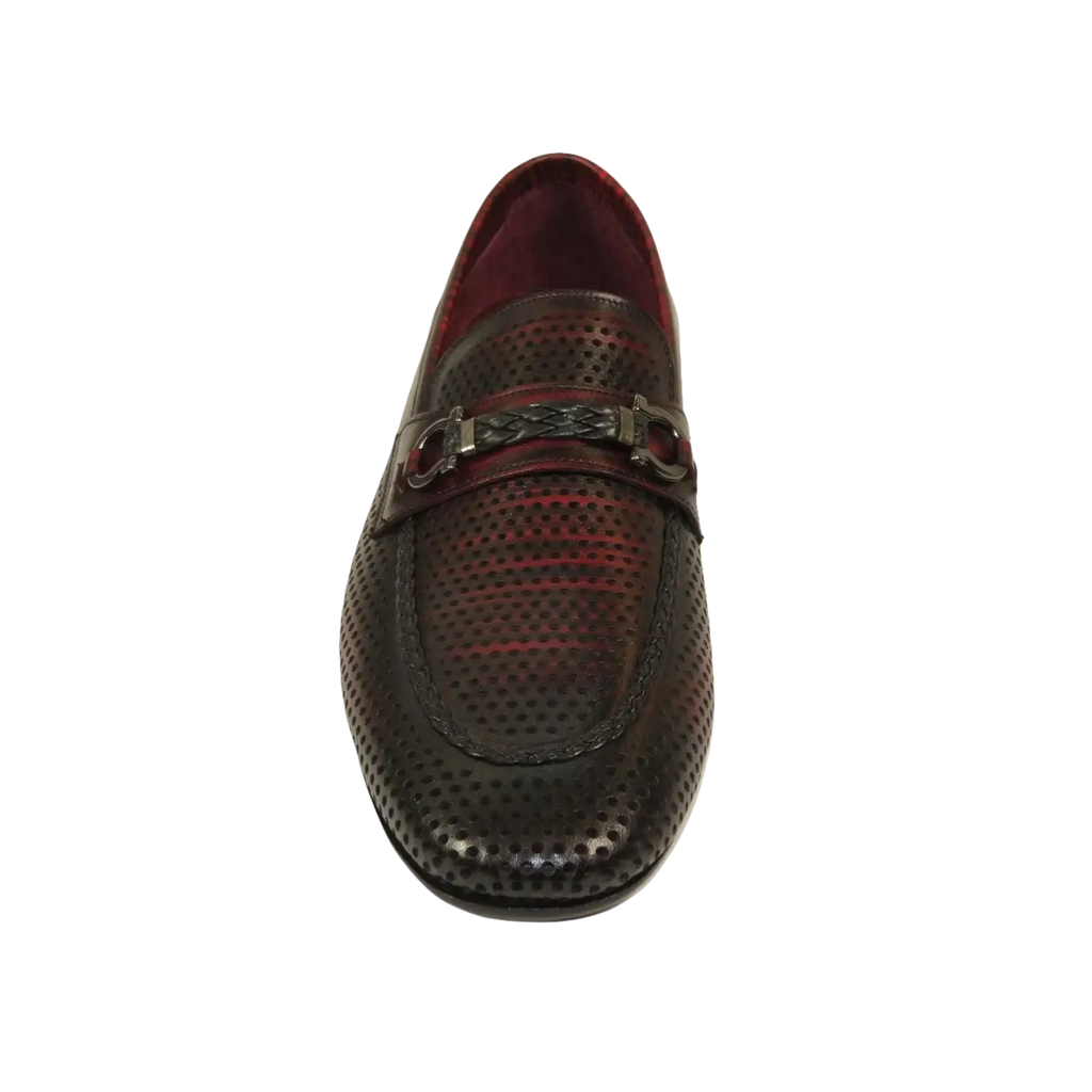 Men's GENIO Genuine Leather Upper And Sole Dress Shoes Turkey 120371356 Burgundy
