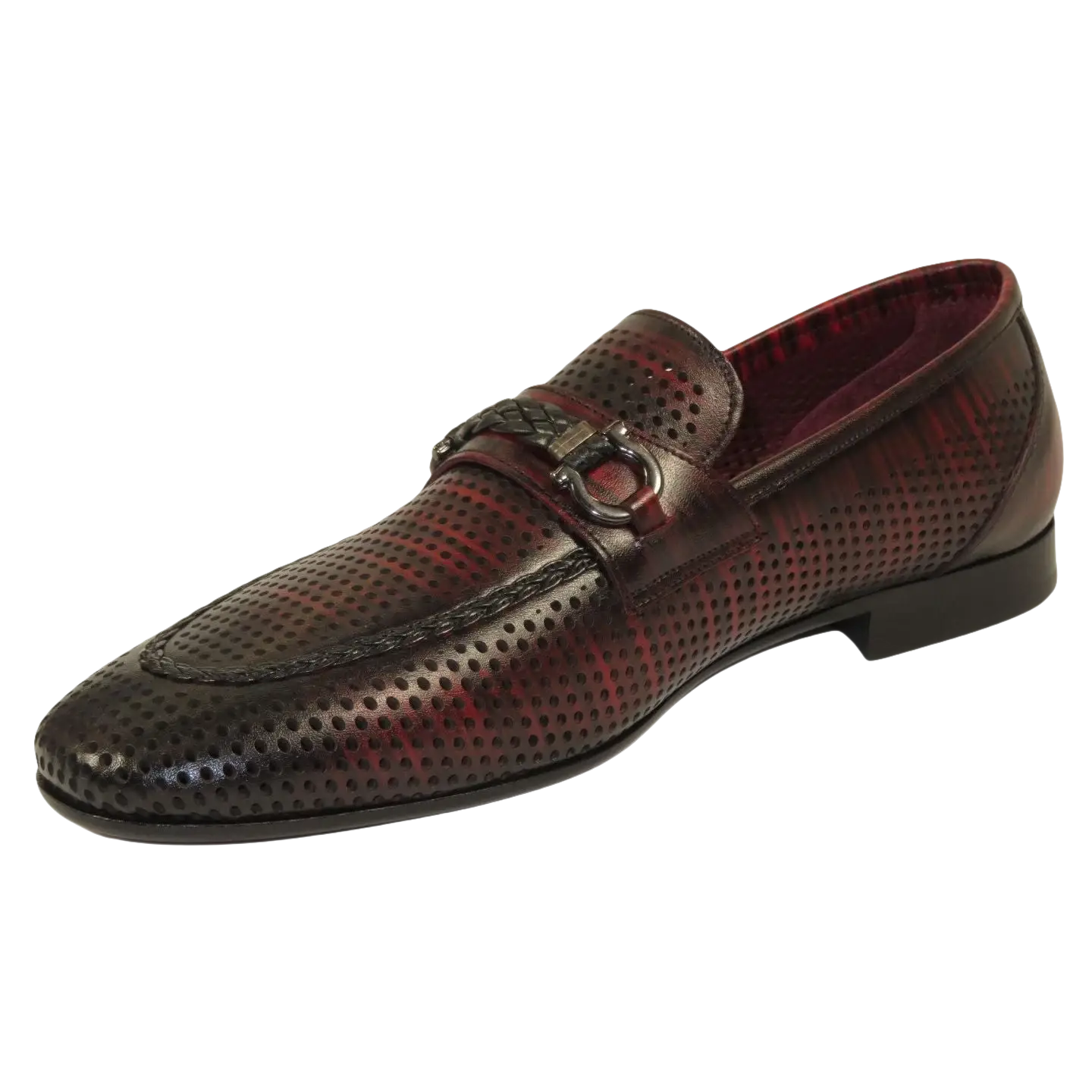 Men's GENIO Genuine Leather Upper And Sole Dress Shoes Turkey 120371356 Burgundy