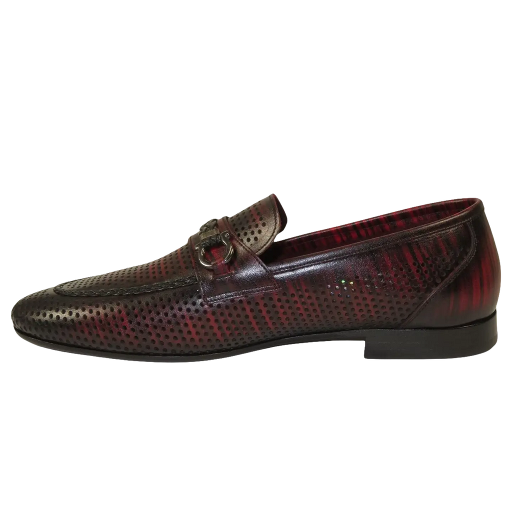 Men's GENIO Genuine Leather Upper And Sole Dress Shoes Turkey 120371356 Burgundy