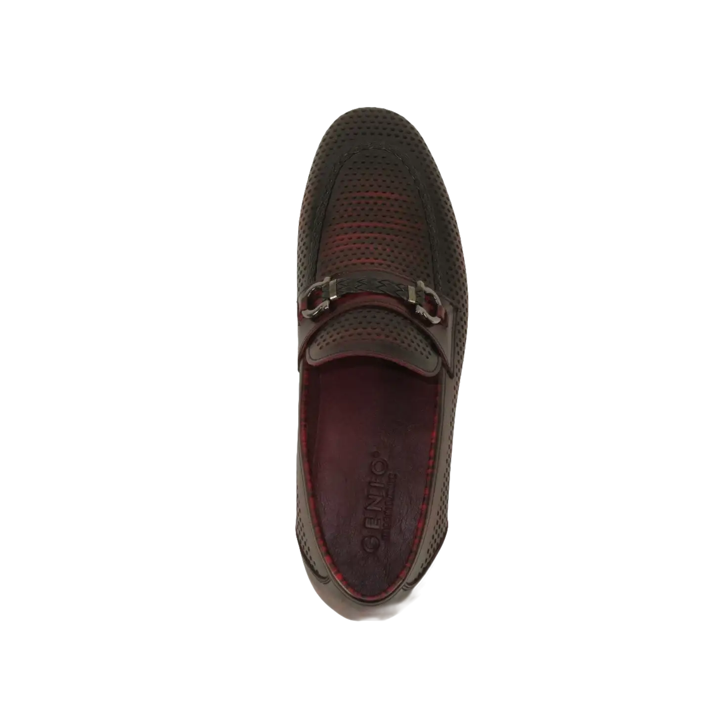 Men's GENIO Genuine Leather Upper And Sole Dress Shoes Turkey 120371356 Burgundy
