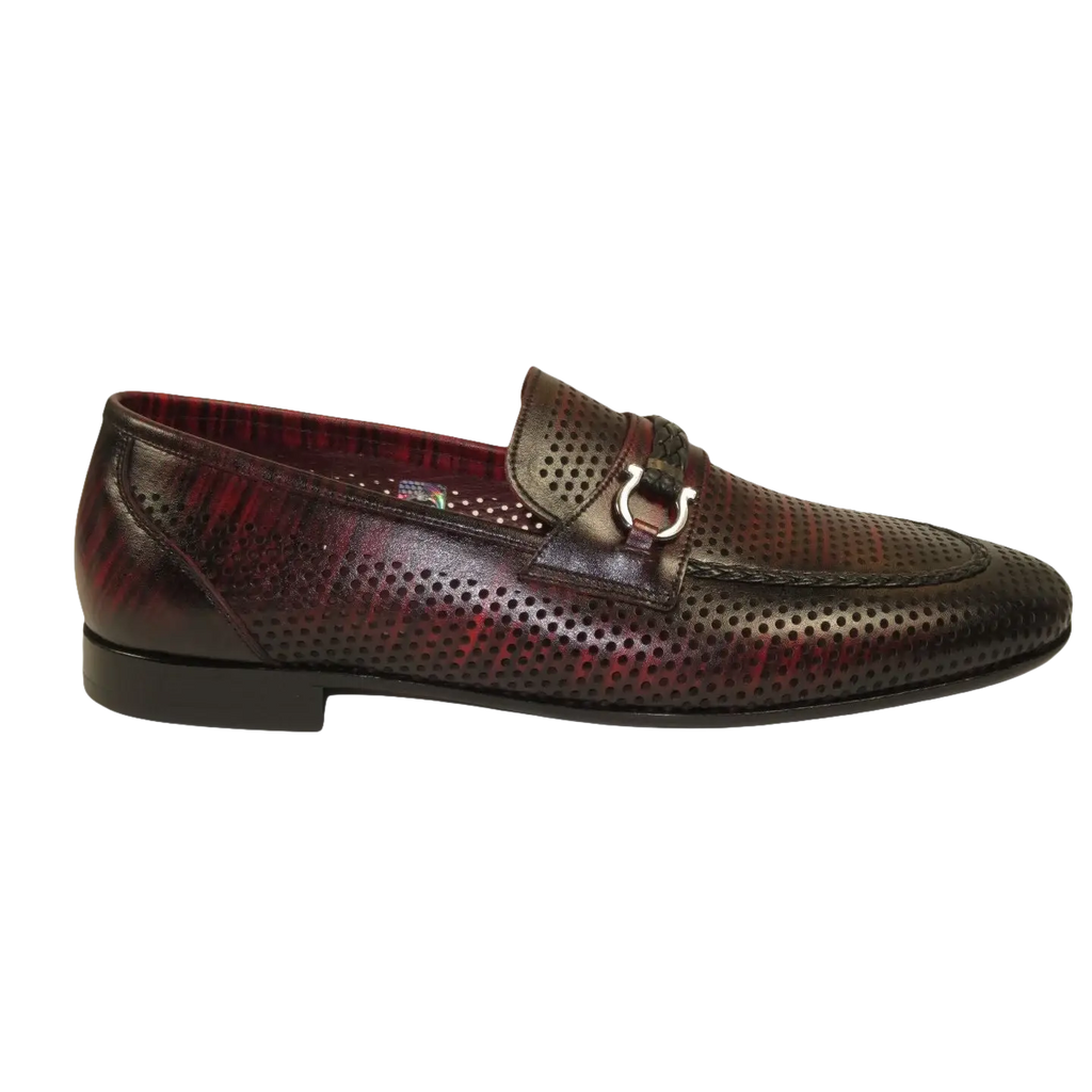 Men's GENIO Genuine Leather Upper And Sole Dress Shoes Turkey 120371356 Burgundy