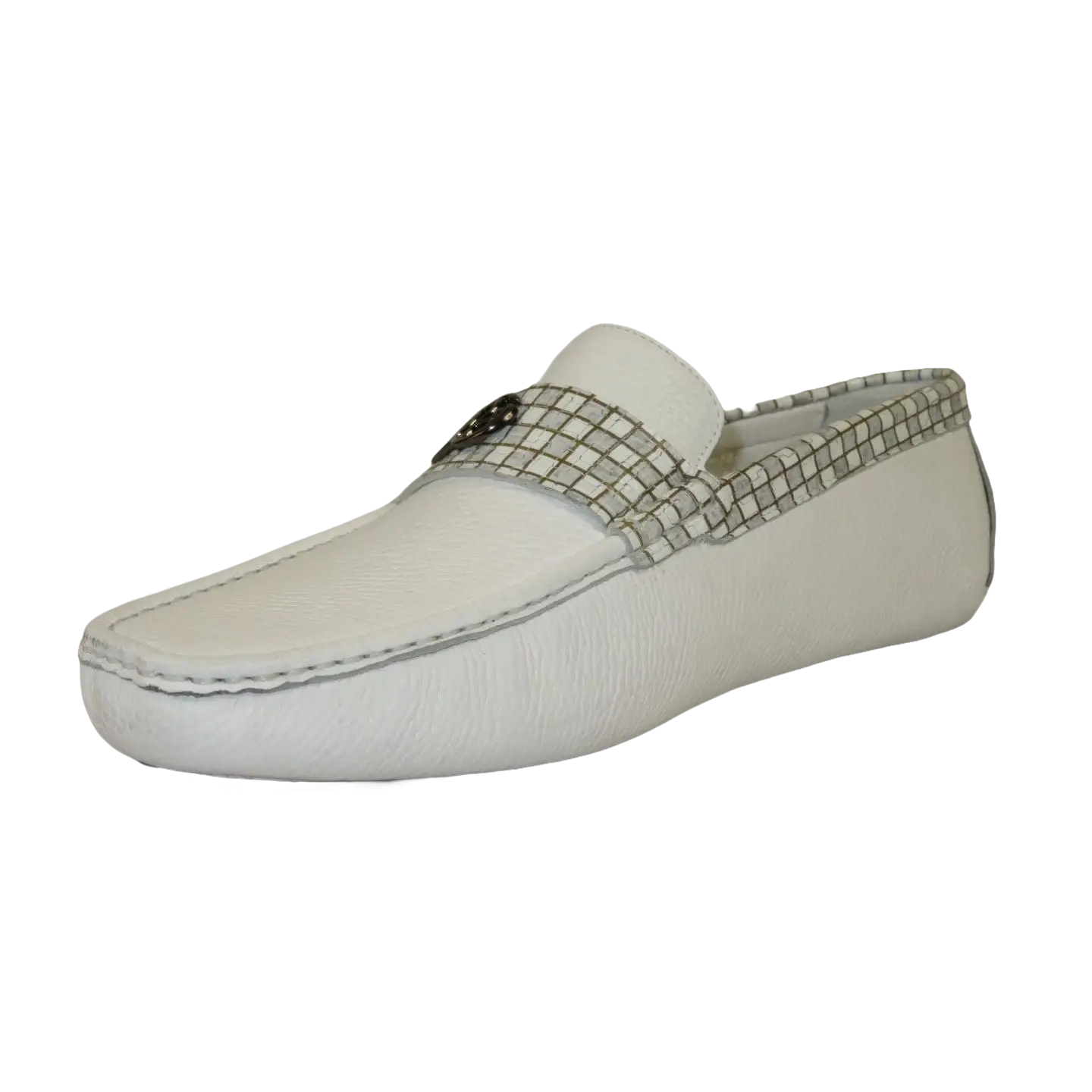 Men's Driving Shoes GENIO Turkey Casual Dress Genuine Leather 120580346 White