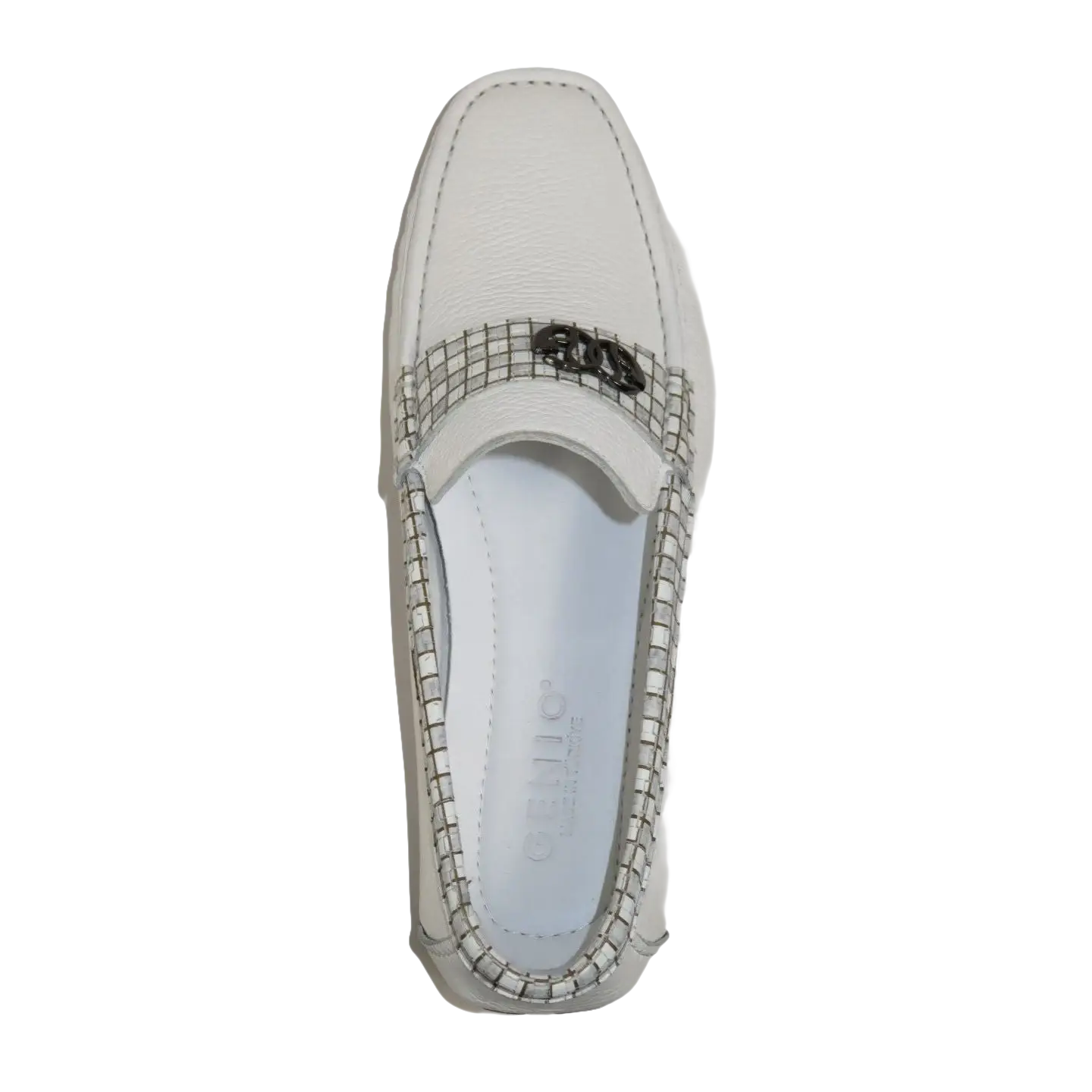 Men's Driving Shoes GENIO Turkey Casual Dress Genuine Leather 120580346 White