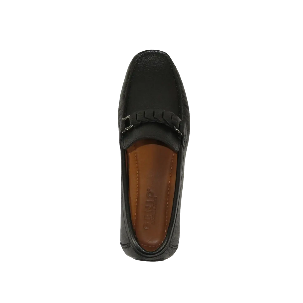 Men's Driving Shoes GENIO Turkey Casual Dress Genuine Leather 120580444 Black