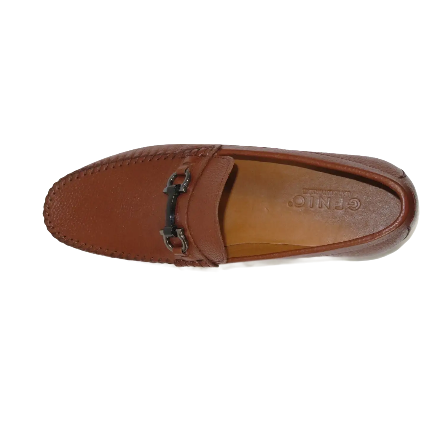 Men's Driving Shoes GENIO Turkey Casual Dress Genuine Leather 120741706 Cognac