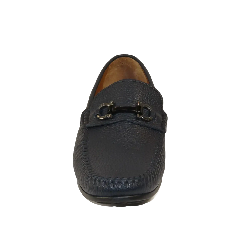 Men's Driving Shoes GENIO Turkey Casual Dress Genuine Leather 120741706 D.Blue