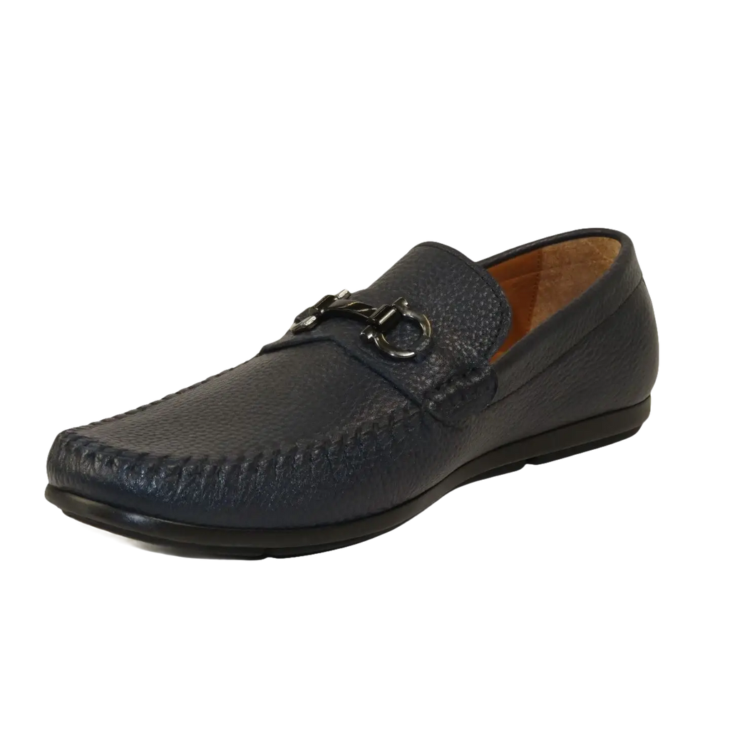Men's Driving Shoes GENIO Turkey Casual Dress Genuine Leather 120741706 D.Blue