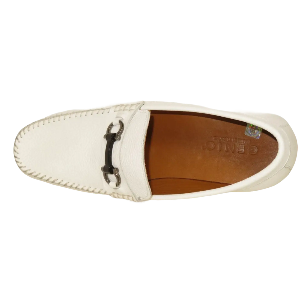 Men's Driving Shoes GENIO Turkey Casual Dress Genuine Leather 120741706 White