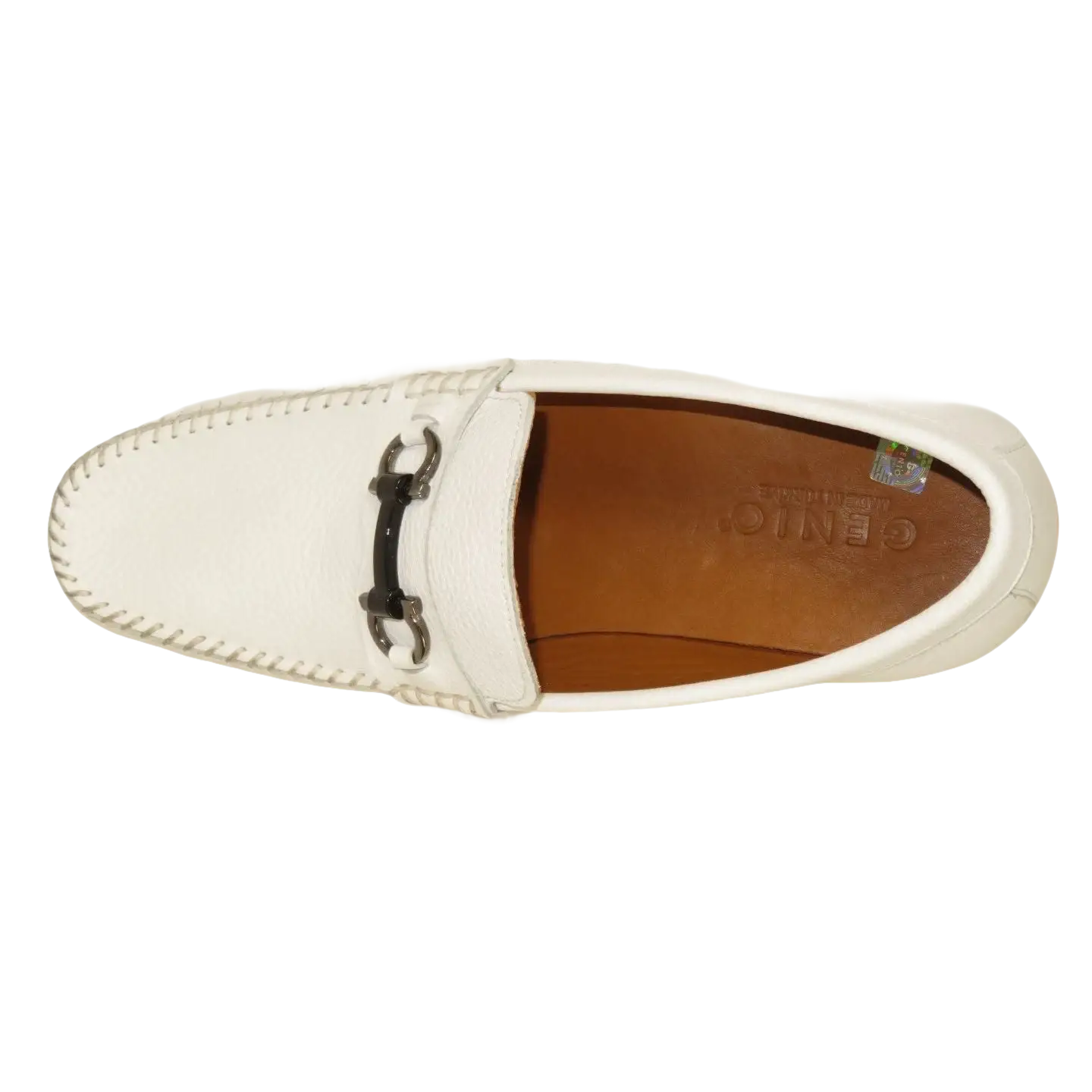 Men's Driving Shoes GENIO Turkey Casual Dress Genuine Leather 120741706 White