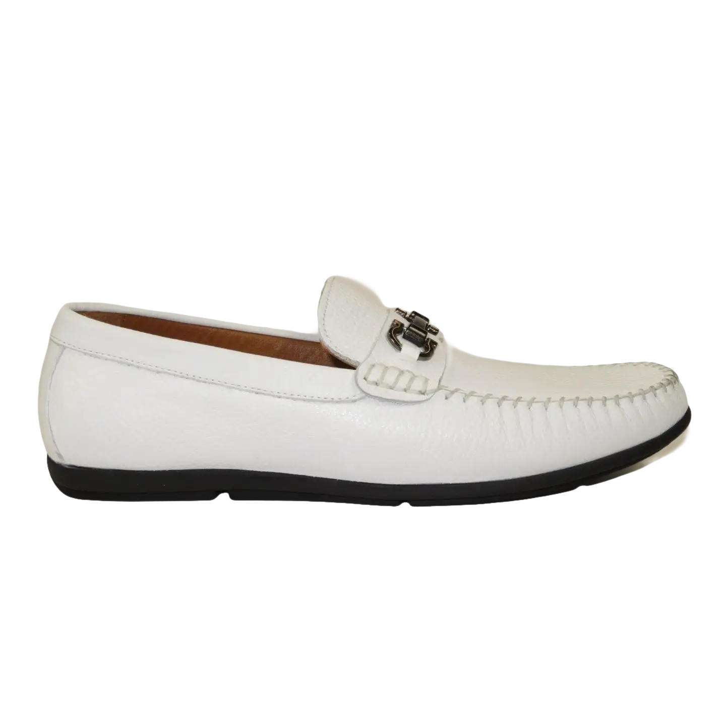 Men's Driving Shoes GENIO Turkey Casual Dress Genuine Leather 120741706 White
