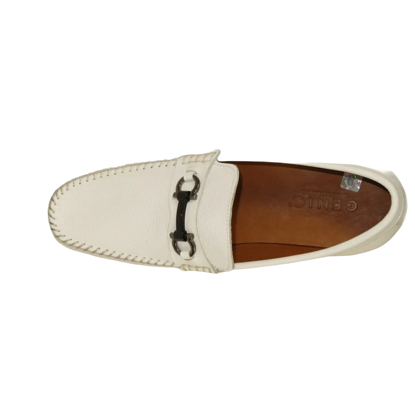 Men's Driving Shoes GENIO Turkey Casual Dress Genuine Leather 120741706 White
