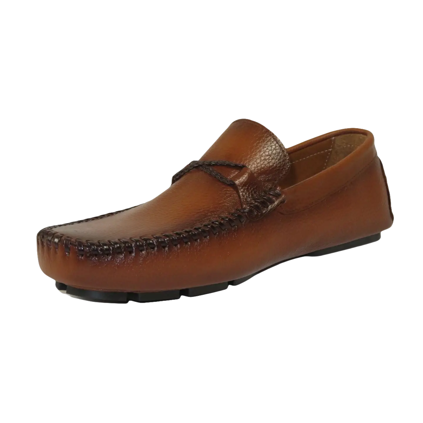 Men's Driving Shoes GENIO Turkey Casual Dress Genuine Leather 120747871 Cognac