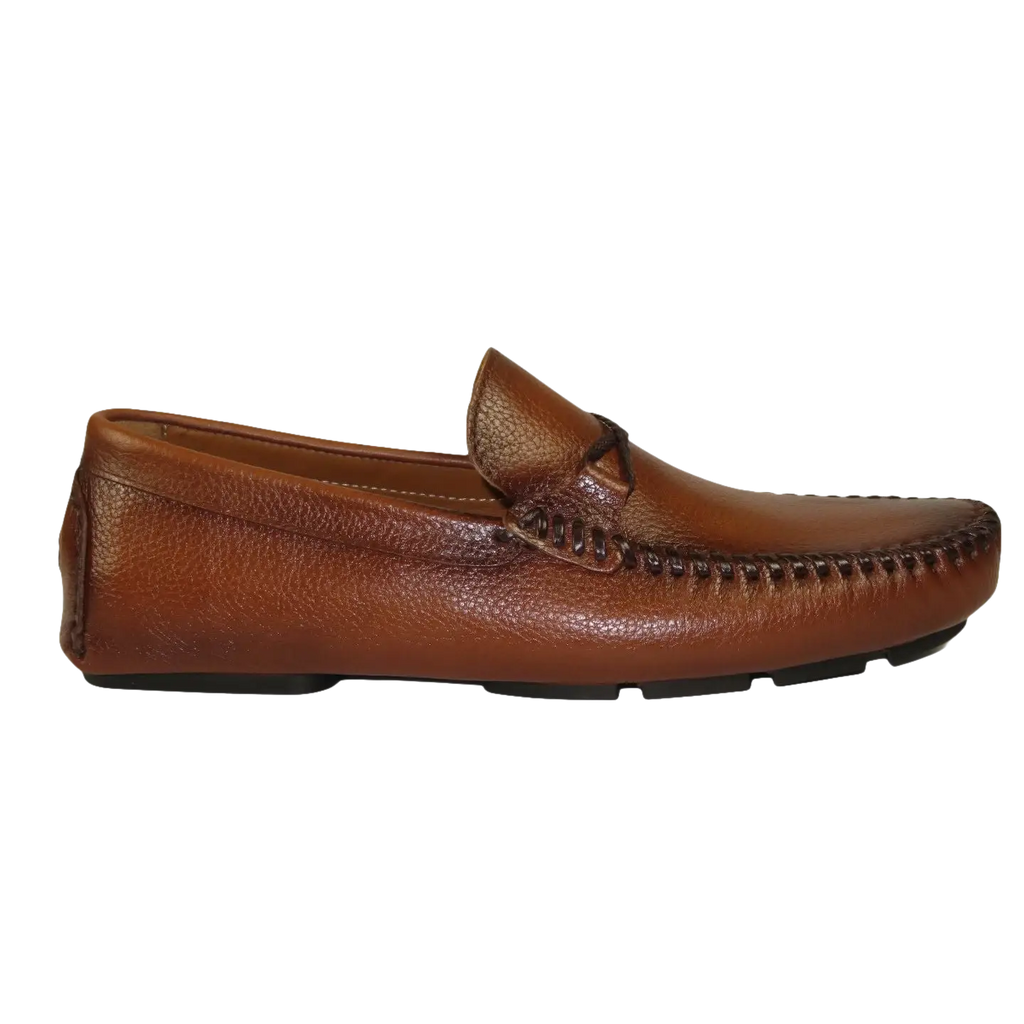 Men's Driving Shoes GENIO Turkey Casual Dress Genuine Leather 120747871 Cognac
