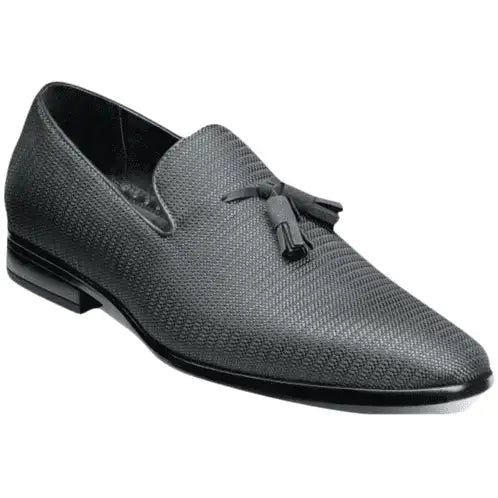 25343-020 Stacy Adams Men's Tazewell Plain Toe Tassel Slip On Gray