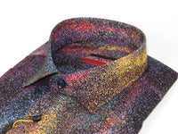 Men's AVM Crystal Digital Sparks Shirt Cotton Turkey Slim Fit 13985-01 Multi