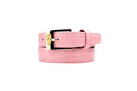 Men's Belvedere Genuine Alligator Belt Dressy Style 2008 Pink