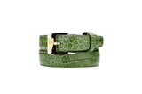 Men's Belvedere Genuine Alligator Belt Dressy Style 2008 Pistachio