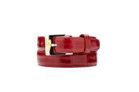 Men's Belvedere Genuine Alligator Belt Dressy Style 2008 Red