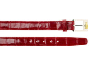 Men's Belvedere Genuine Alligator Belt Dressy Style 2008 Red