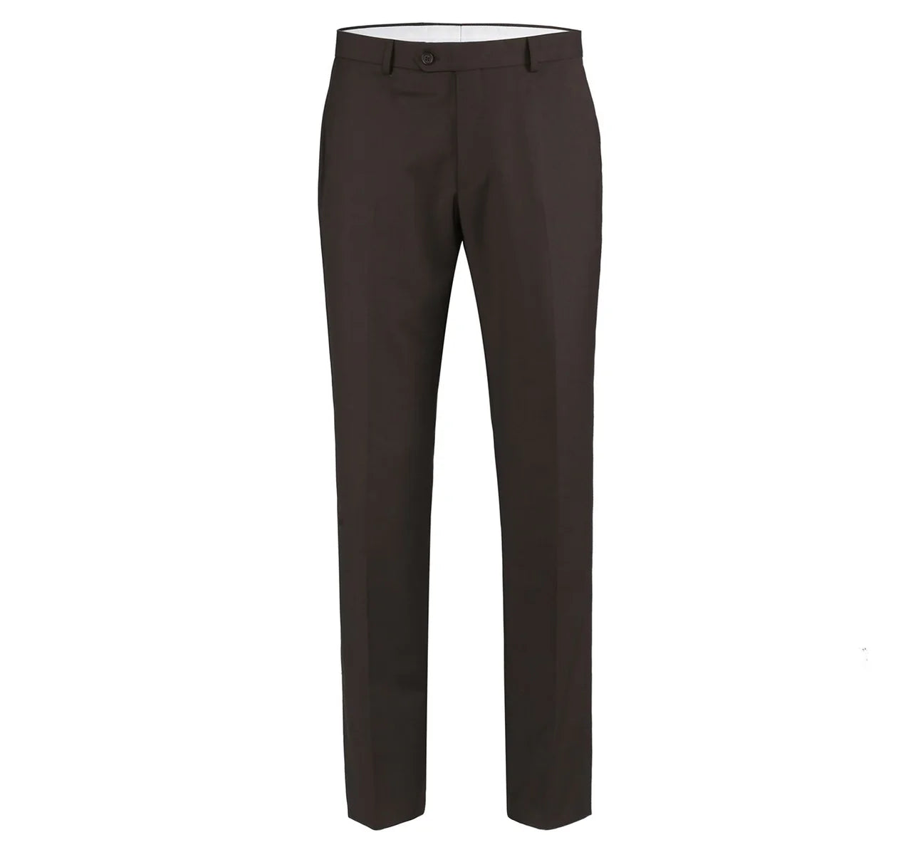 Men Renoir Flat Front Suit Separate Pants Slim Fit Slacks 201-5 Brown