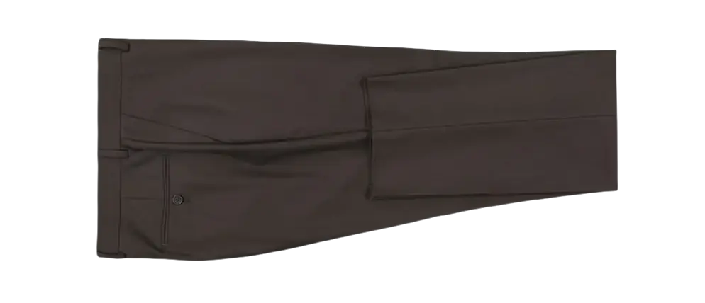 Men Renoir Flat Front Suit Separate Pants Slim Fit Slacks 201-5 Brown