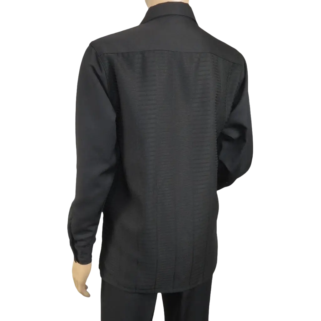 Men's MONTIQUE Two Piece Set Walking Leisure Suit 2372 Black Tone on Tone