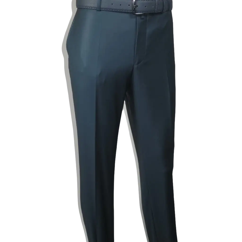 Men's MONO Turkey Slacks 100% Wool Plain Front Regular Fit 2501-17 D. Teal