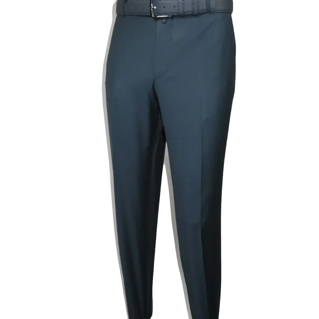 Men's MONO Turkey Slacks 100% Wool Plain Front Regular Fit 2501-17 D. Teal