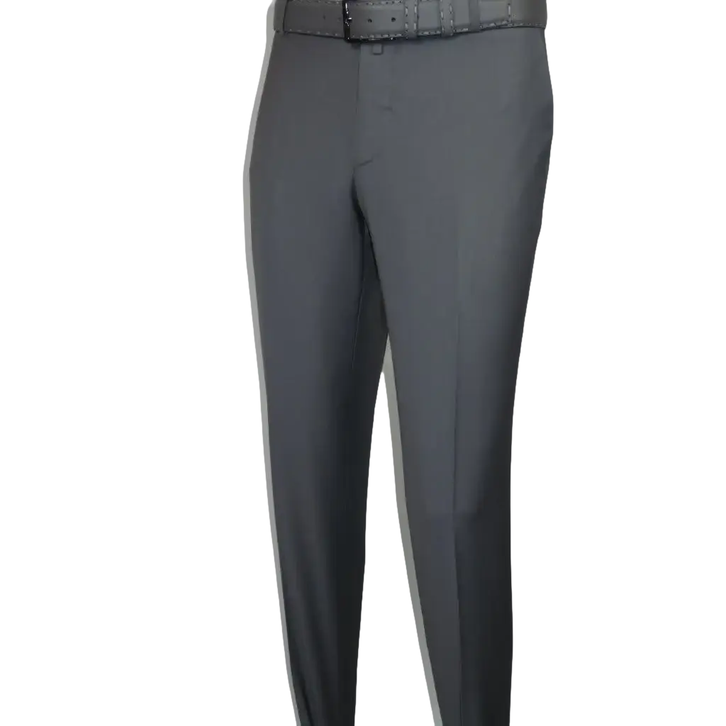 Men's MONO Turkey Slacks 100% Wool Plain Front Slim Fit 2502-06 Silver Gray