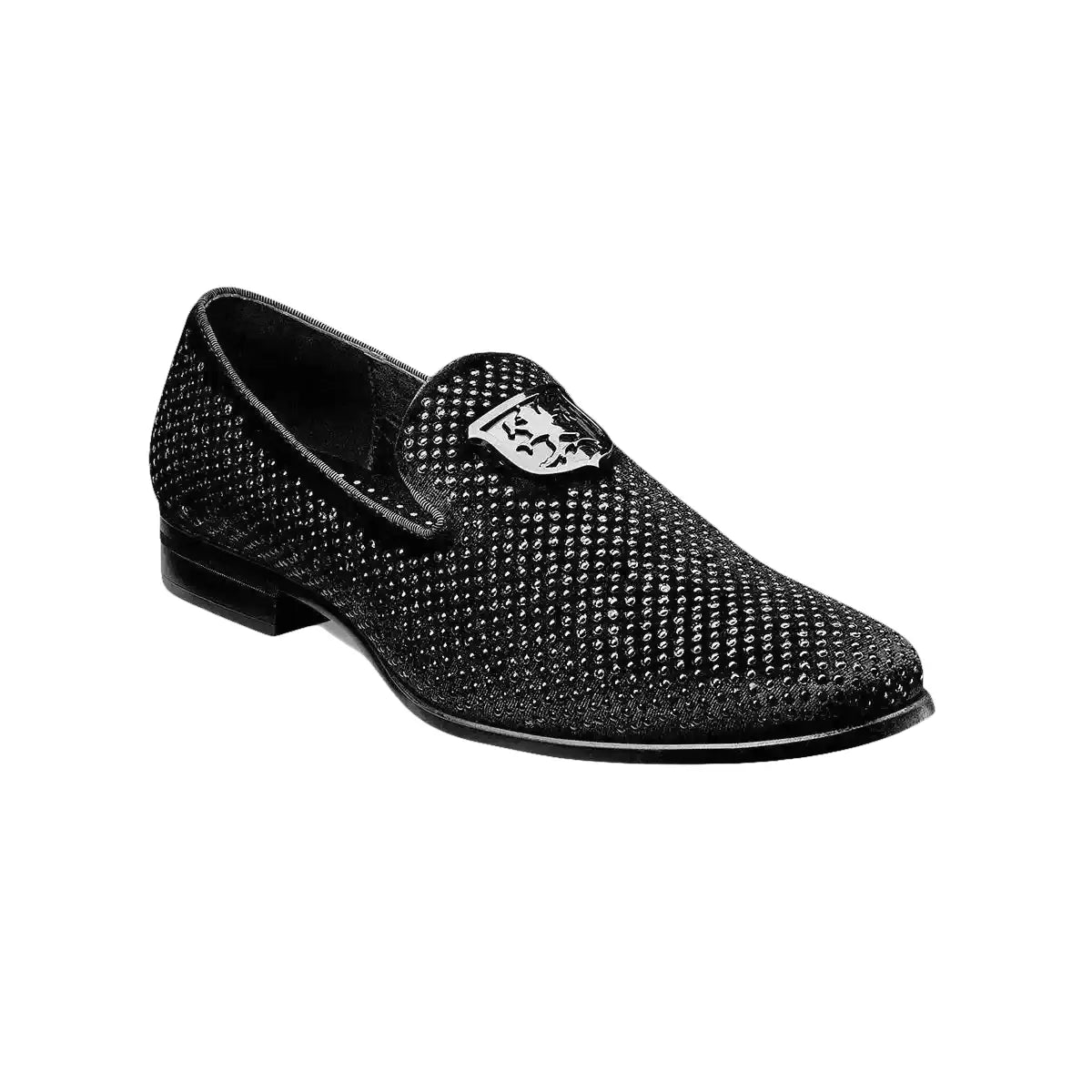 25228, Stacy Adams Micro Suede Shoes Swagger Slip On Studded All Colors - J.Valintin Men's Wear Legend - 14374