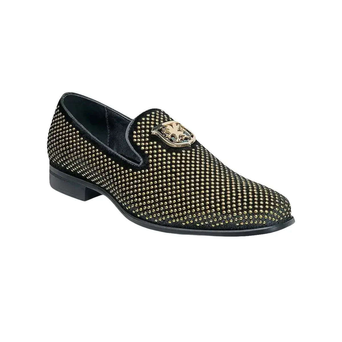 25228, Stacy Adams Micro Suede Shoes Swagger Slip On Studded All Colors - J.Valintin Men's Wear Legend - 14404